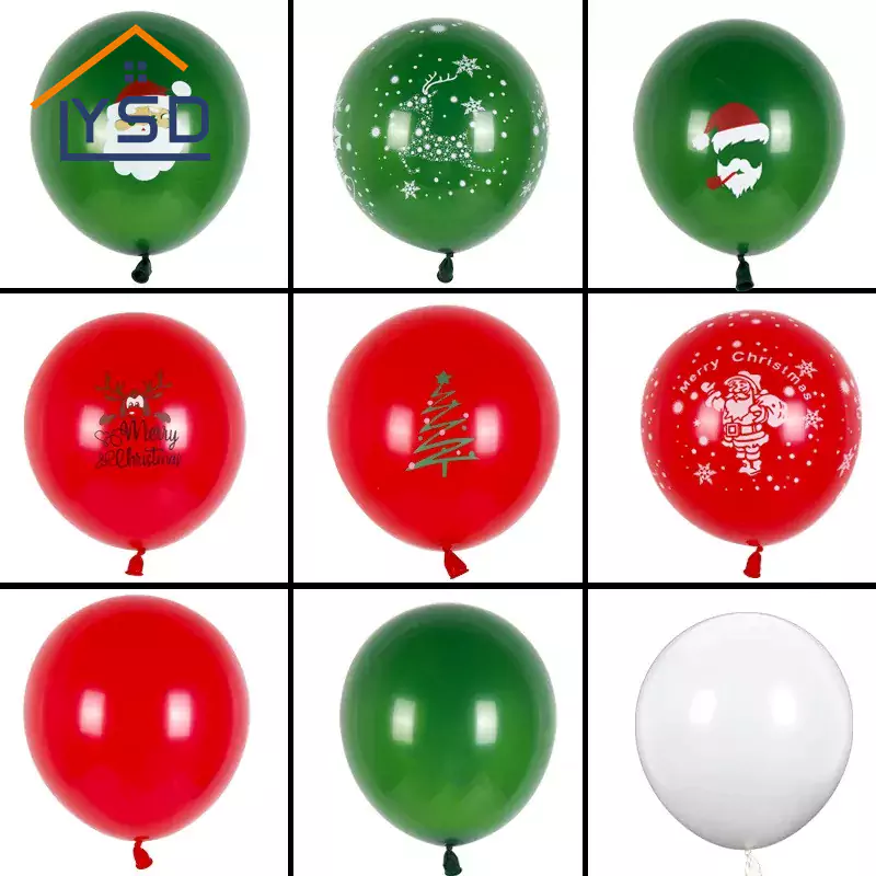 البالونات اللاتكس عيد الميلاد
