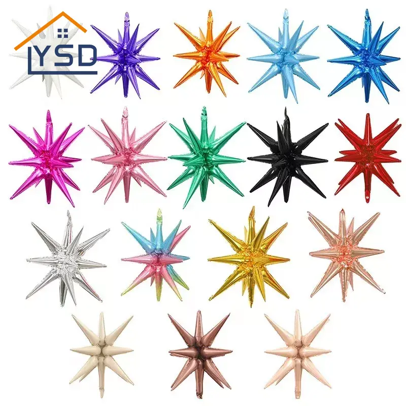 انفجار بالونات فويل النجمة