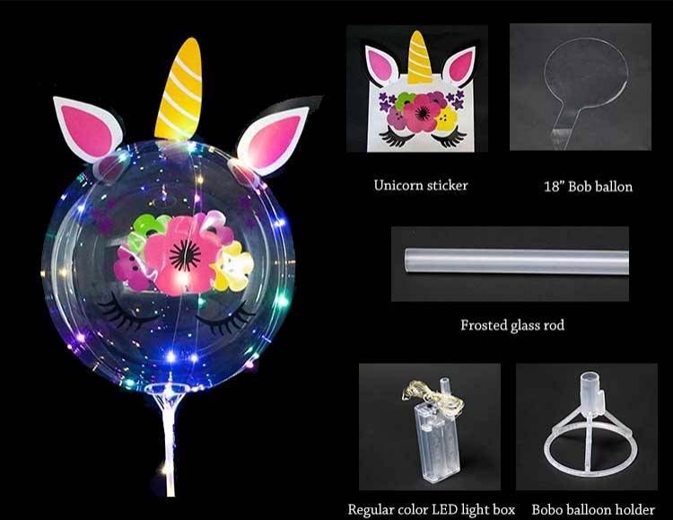 bobo balloon 3D sticker set