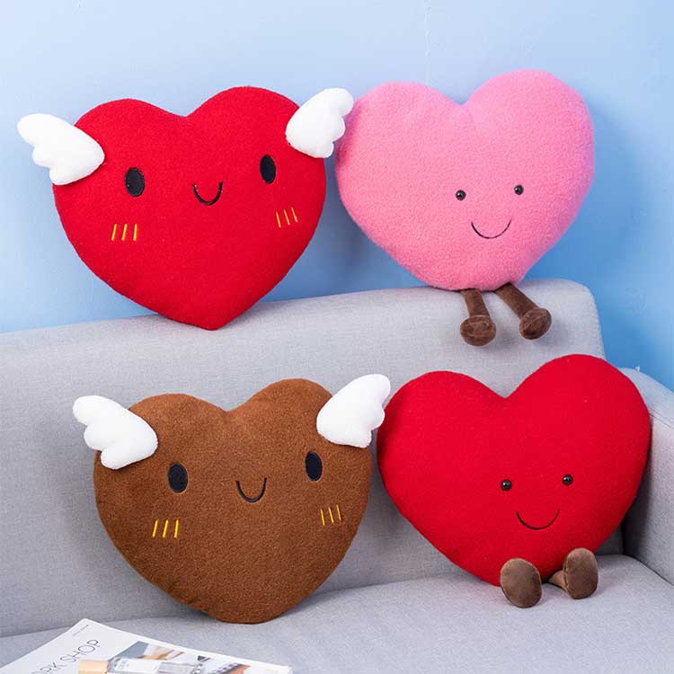heart shaped plush toy