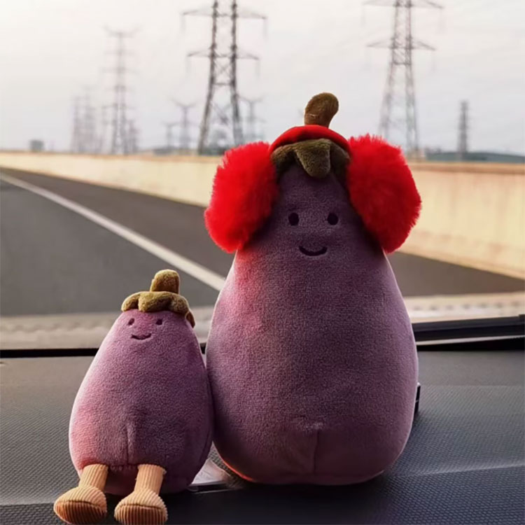 Non Fading Eggplant Plush Toy China