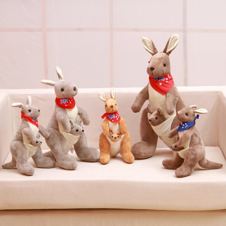 Kangaroo plush toy with joey China