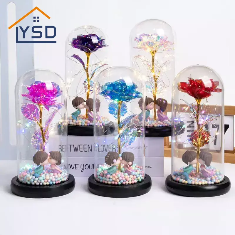 زهور القبة الزجاجية لعيد الحب